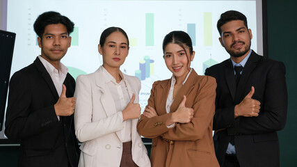 Business people working and meeting in the office.