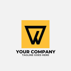 W letter logo for company