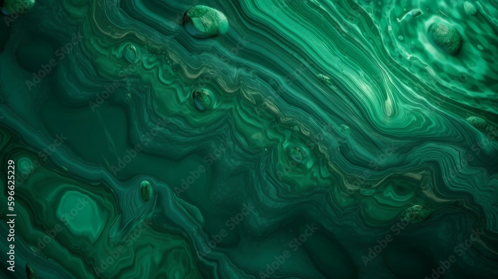 Aufkleber Emerald Jade Texture with Luminous Enhancements. Generative ai