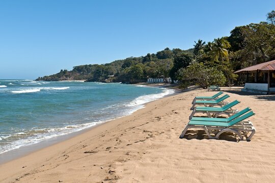 View of Cormier beach, near Cap-Haitien city. Republic of Haiti.