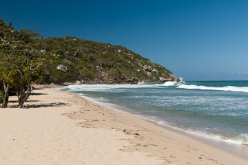 Obraz premium View of Cormier beach, near Cap-Haitien city. Republic of Haiti.