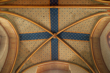 Plafond peint de la cathédrale Sain-Caprais à Agen