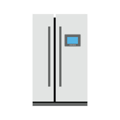 Creative refrigerator vector art illustration.