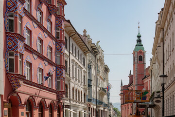 Obraz premium Ljubljana - Architecture of Slovenian capital