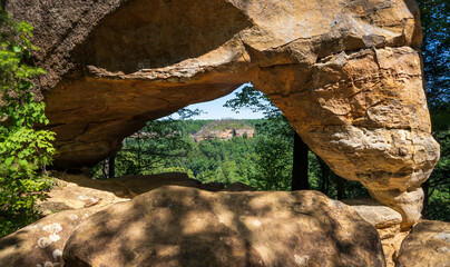 Obraz premium The Red River Gorge Geological Area in Kentucky
