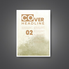 Cover template with watercolor background. Design for your cover, date, postcard, banner, logo.