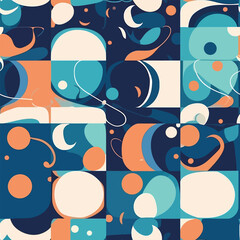 Pastel Cosmos: Dreamy Clouds and Nebula in Abstract Tile
