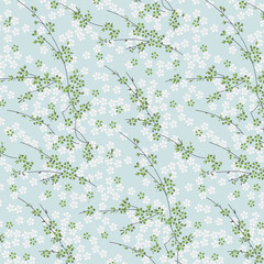 textile and digital pattern flowers design