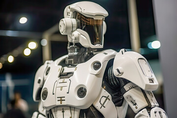 Fototapeta premium The police enforcement with a technologic of the future, generative ai