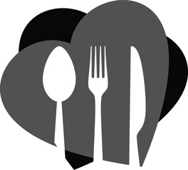 spoon. fork. knife heart