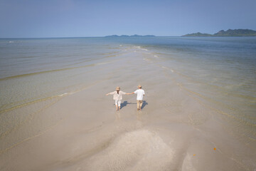 family on the beach