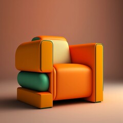 modern living room with sofa