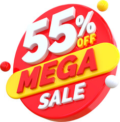 55 Percent Discount Mega Sale 