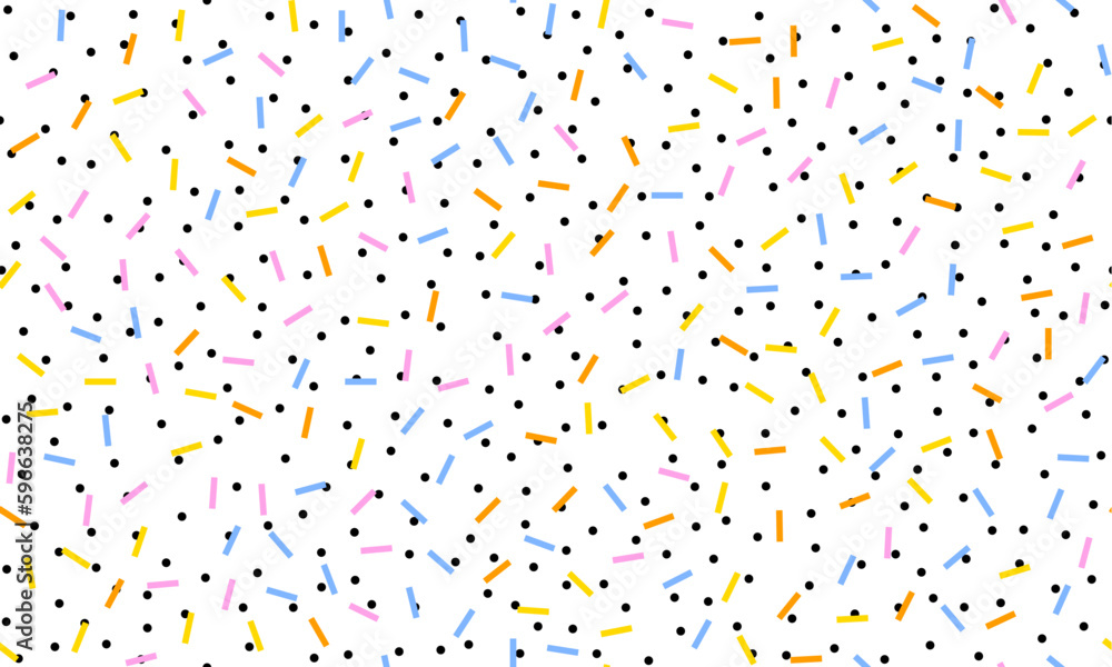 Aufkleber Abstract seamless geometric pattern. Horizontal vector image.