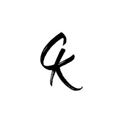 Letters CK Logo Design 012