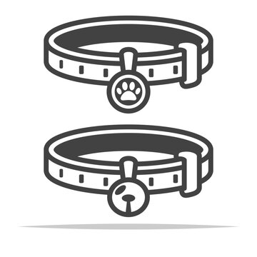 Dog And Cat Collar Icon Transparent Vector Isolated