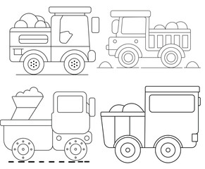 Transportation Coloring Pages for Kids