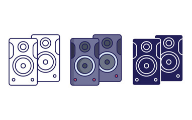 Sound box vector icon
