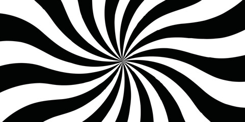 Illustration vector of Sunburst Pattern. Sunburst black and white background.