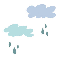 cloud and drops
