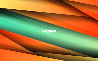 Abstract overlap layer papercut background vector