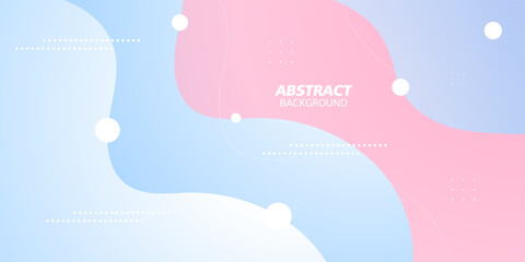 Abstract wave minimal colorful  geometric background with gradient pink and blue soft color on background. Eps10 vector