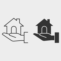 House_insurance  vector icon illustration sign