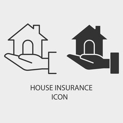 House_insurance  vector icon illustration sign