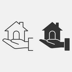 House_insurance  vector icon illustration sign