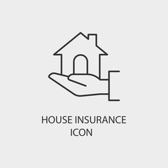 House_insurance  vector icon illustration sign