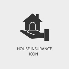 House_insurance  vector icon illustration sign