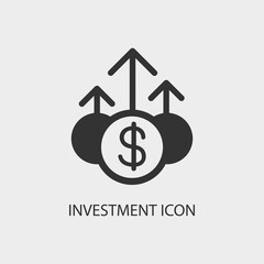 Investment vector icon illustration sign
