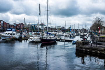 Fototapeta premium Preston Marina, Preston, Lancashire, UK