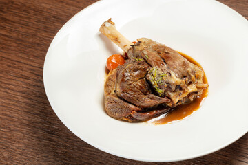 Roast leg of lamb