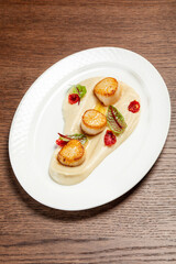 Sea scallop with mashed potatoes