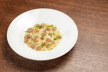 Risotto with scallop and truffle