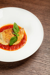 Mini calzone with mozzarella