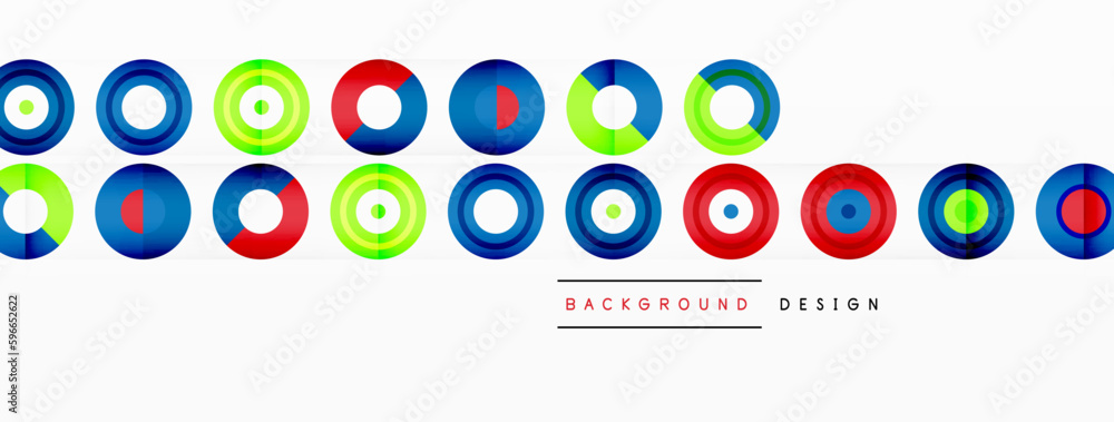 Poster abstract background with circle symmetric grid composition. circle pattern creating sense of movemen