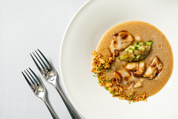 Porridge with mushrooms