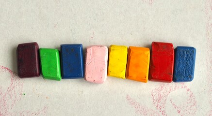colour wax block crayons drawing waldorf education