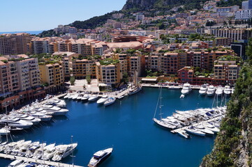 Fototapeta na wymiar Monaco, Monte Carlo , Hafen, Jetset, Meer, 