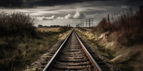 Obraz premium Railway to nowhere