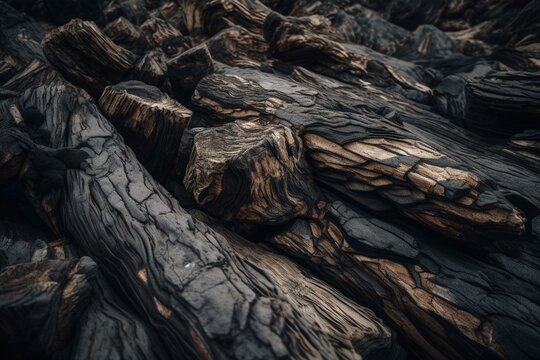 Strata of earthly material. Generative AI
