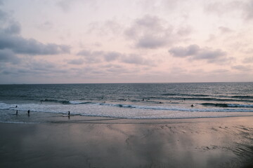 beach at sunset