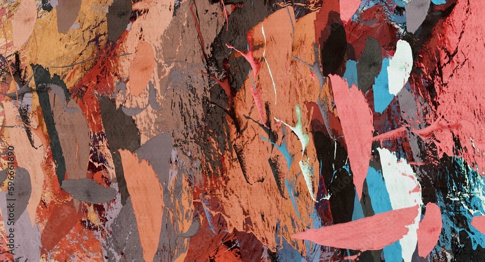 Poster abstract colorful background with smooth lines in it, digitally generated image