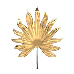 Stunning Golden Leaf On Transparent Background With Sleek Border - Perfect For Nature And Design Inspirations Monstera Plant Metal Gold