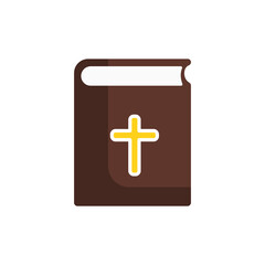 Bible icon on a white background, vector illustration