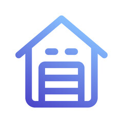 garage gradient icon