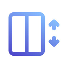 elevator gradient icon