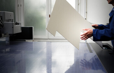Atelier, papier, machine d'impression, imprimerie